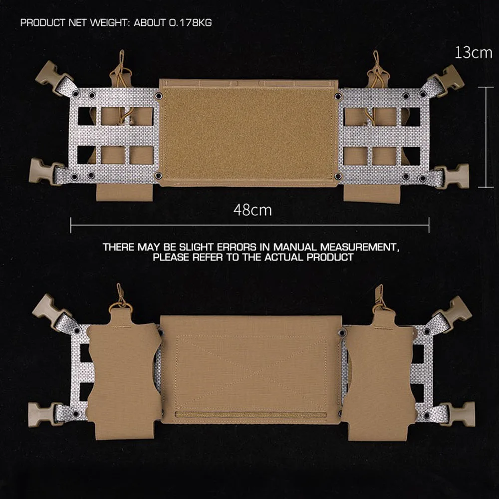 Pecho táctico MOLLE para radio y bolsa de revistas caza - imagen 5