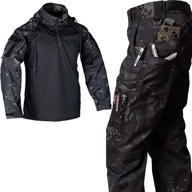 G3 Frog uniforme táctico con capucha y pantalón cargo multibolsillo - imagen 4