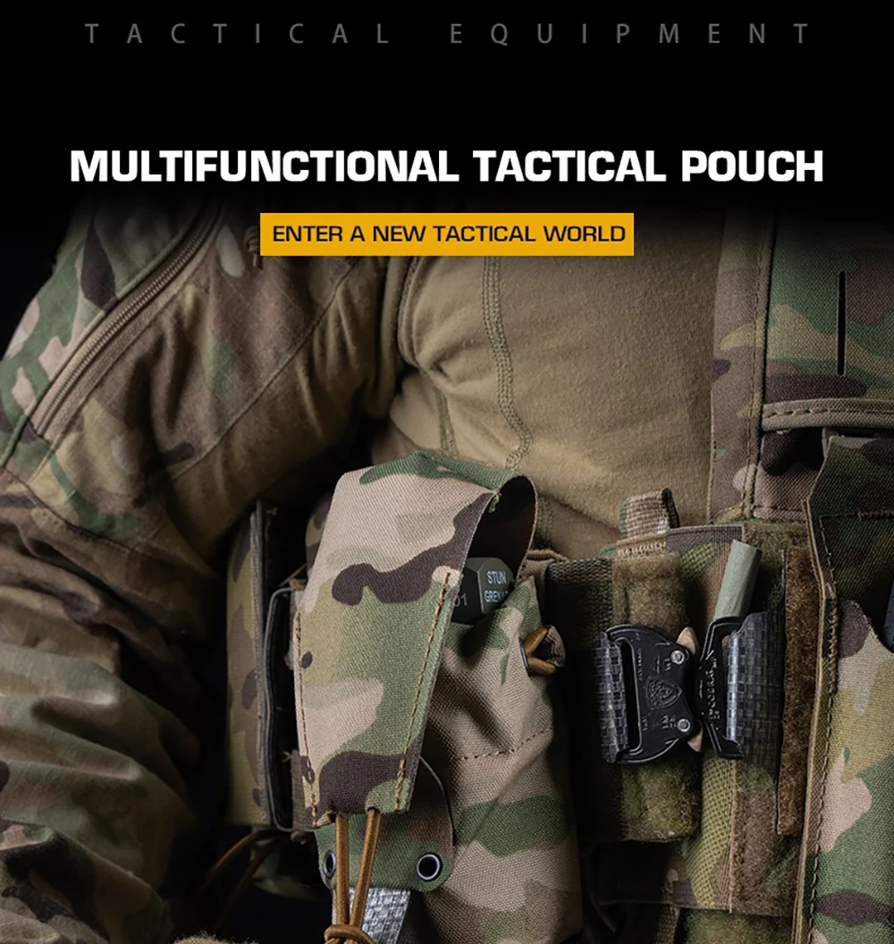 Bolsa táctica en configuración Molle