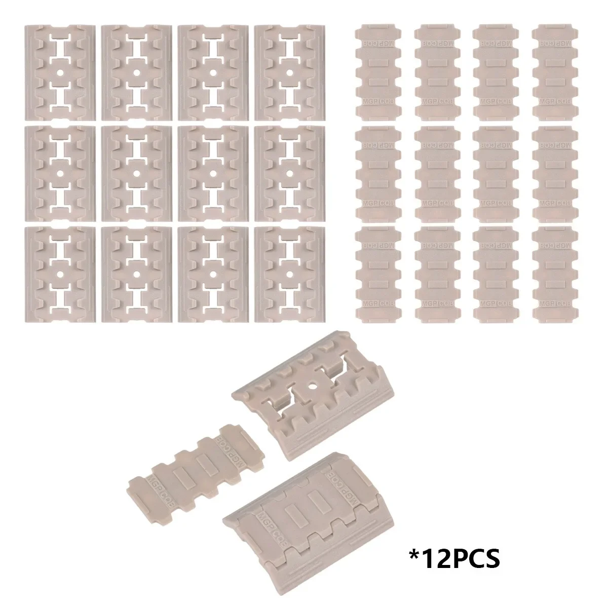Protectores M-LOK nailon antideslizantes para rail de fusil
