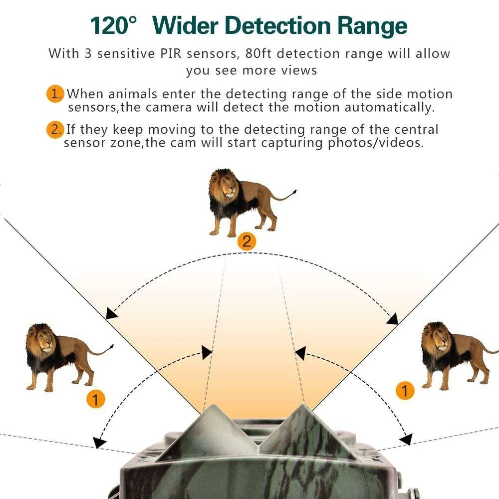 Cámara de caza inalámbrica visión nocturna con detección movimiento - imagen 5