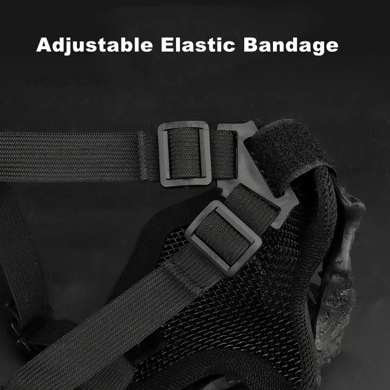 Cráneo Fang Oni Máscara Samurái Táctica Media Cara Airsoft - imagen 3