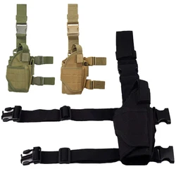 Pernera táctica MOLLE Airsoft caza – Funda de pierna regulable
