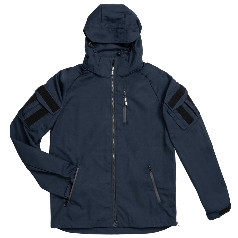 Chaqueta camuflada táctica vista lateral