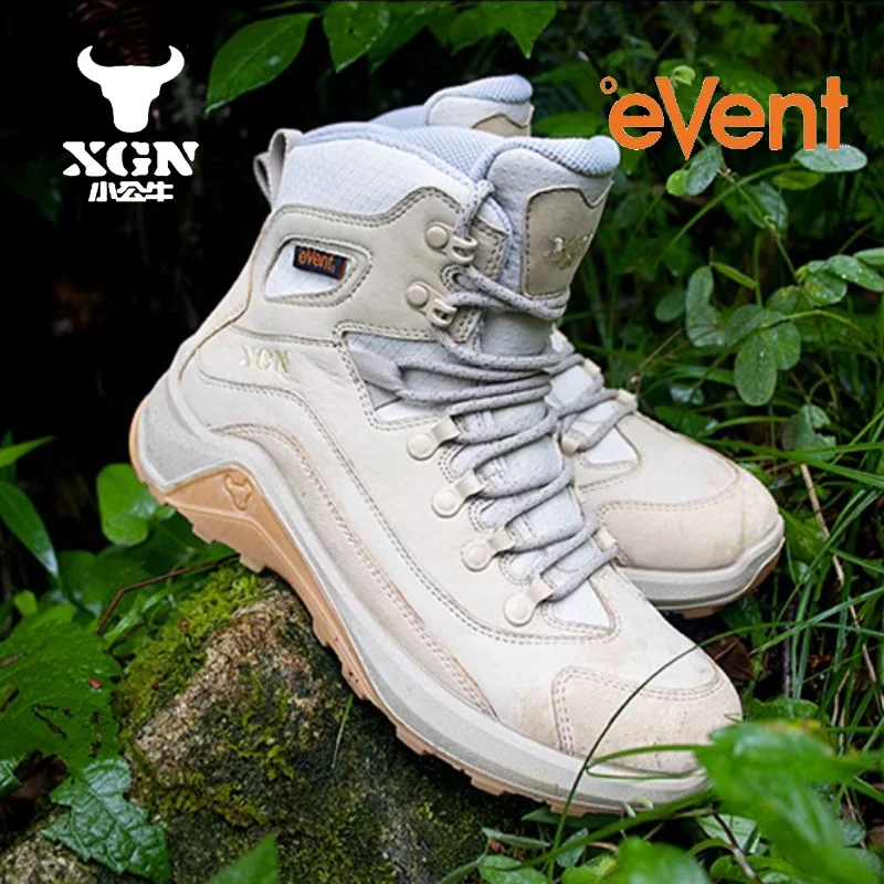 XGN Botas senderismo impermeables piel de vaca para trekking - imagen 5