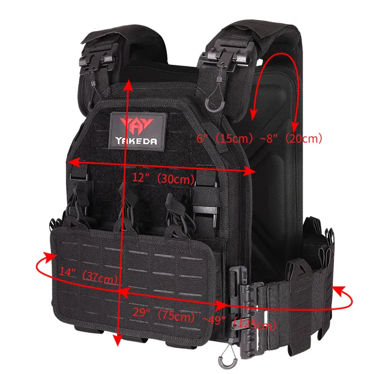 Frontal del chaleco protector