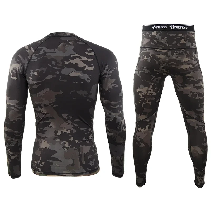 Ropa interior térmica camuflaje hombre – Conjunto de lana compressiva - imagen 3