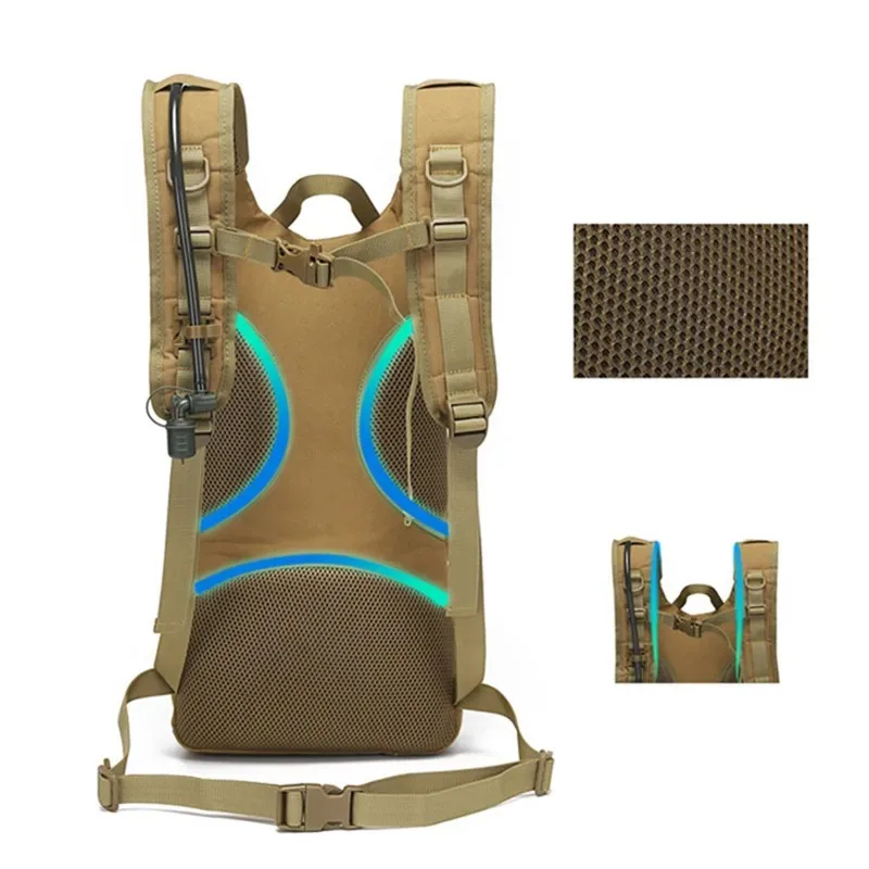 Mochila de hidratación con bolsa de agua para senderismo y ciclismo - imagen 3