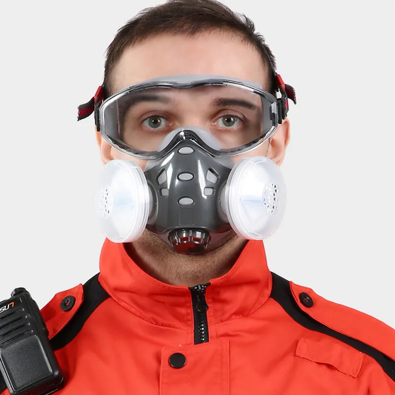 Respirador táctico antipolvo – Máscara con filtro algodón anti-humo - imagen 4