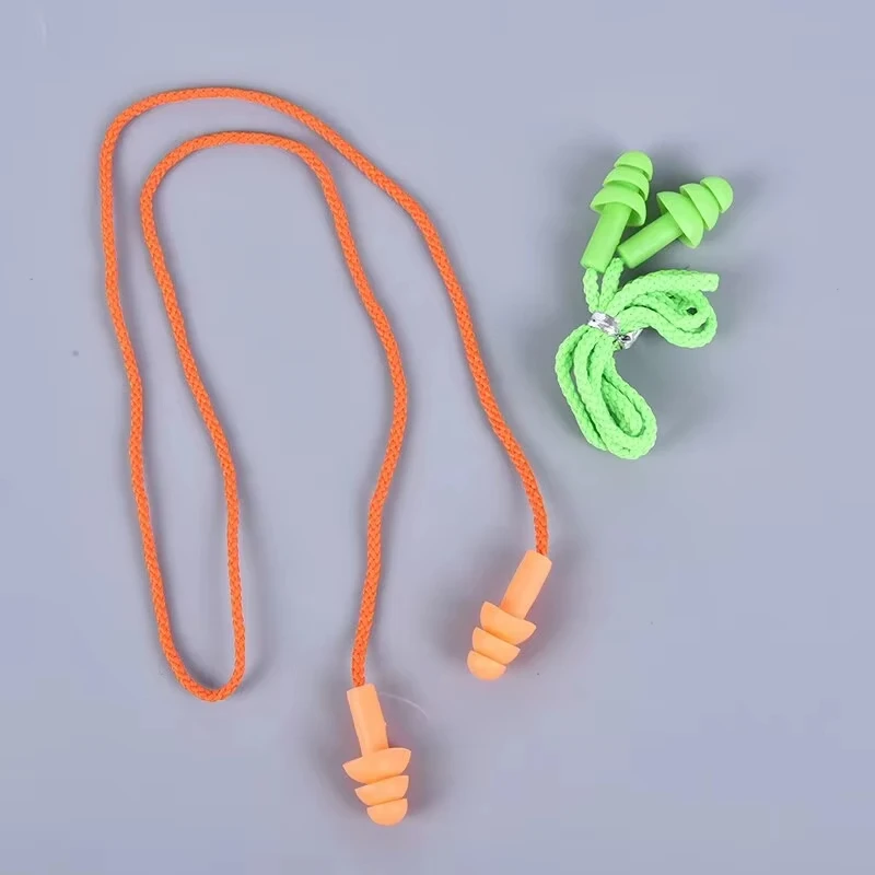 Tapones auditivos de silicona reutilizables para ruido y natación - imagen 3