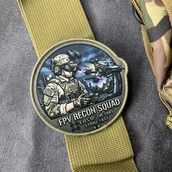 Parche táctico FPV RECON SQUAD con velcro para mochila y brazalete