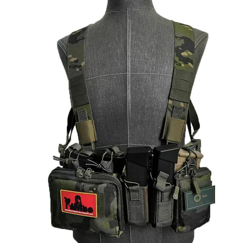 CS Match Chaleco táctico verde MOLLE airsoft caza - imagen 2