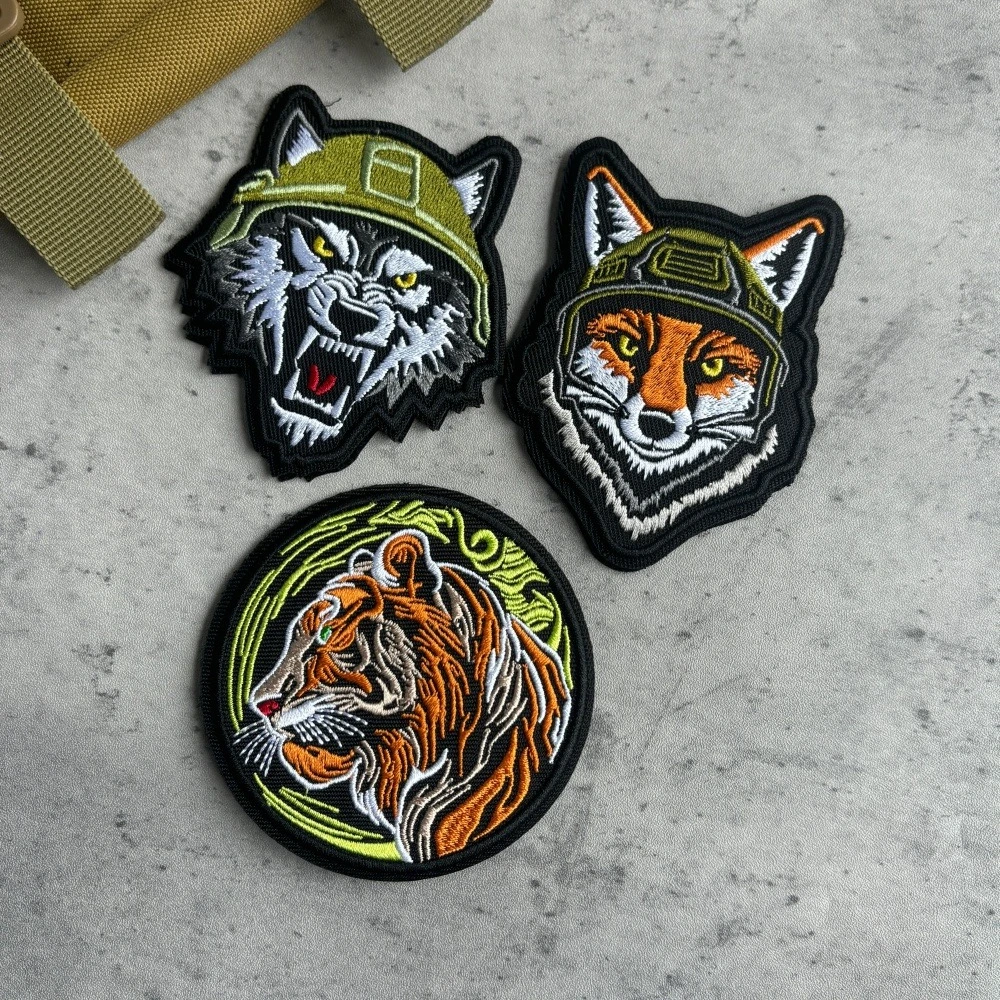 Parche táctico Beaverl Fox – Bordado militar con velcro - imagen 4