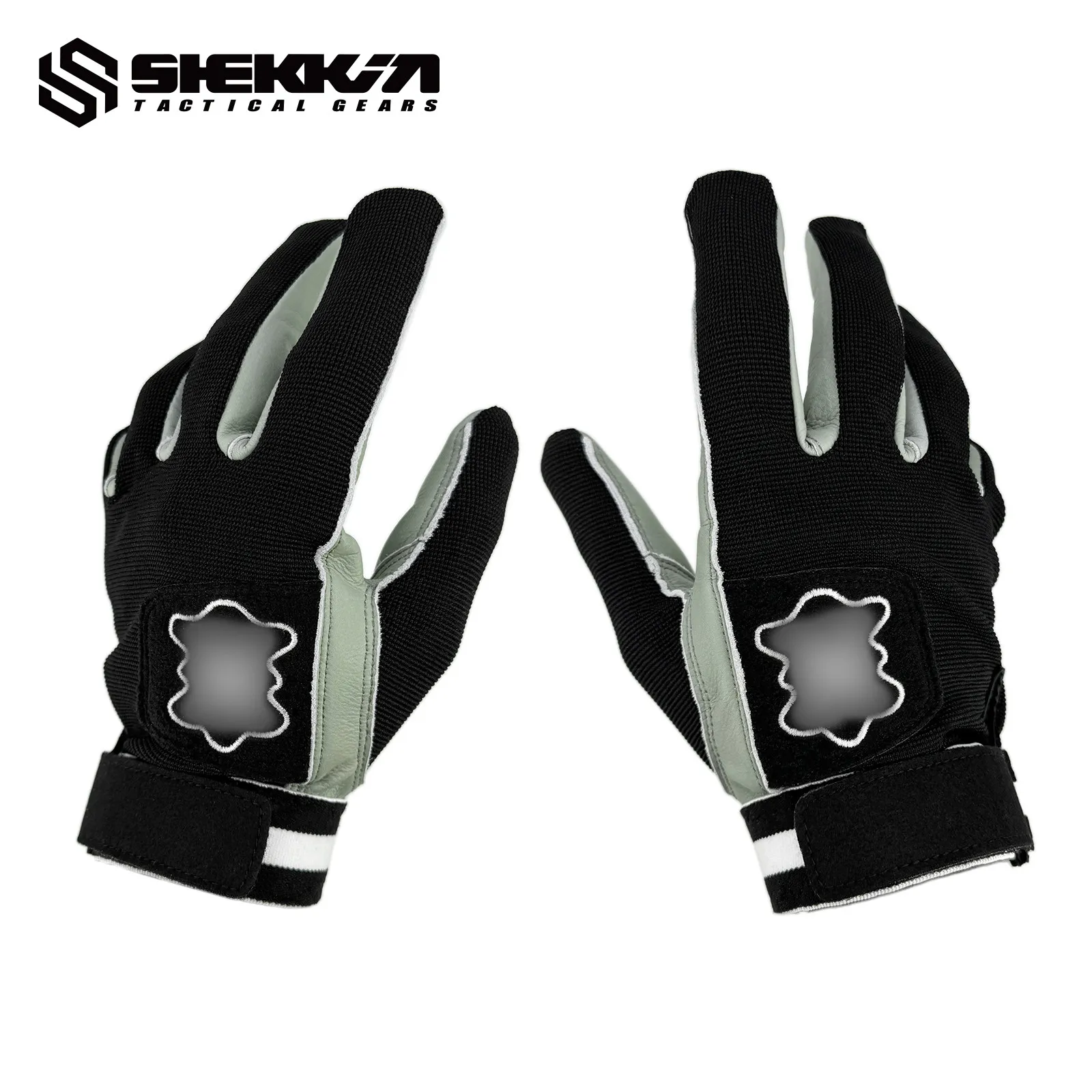 Guantes fútbol americano Shekkingears Neumann Tackified negro - imagen 3