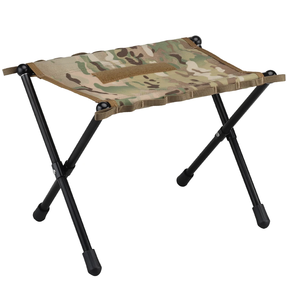 Taburete táctico camping plegable – Camuflaje forest para exterior