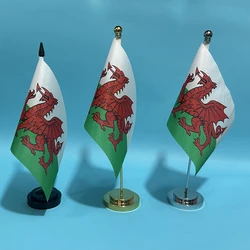Bandera nacional de Gales de poliéster para escritorio