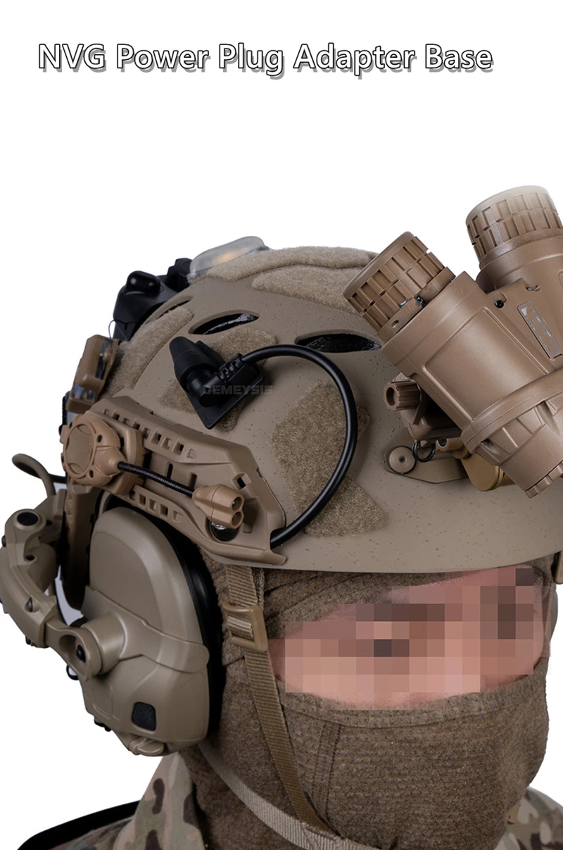 Base adaptadora NVG de montaje con velcro