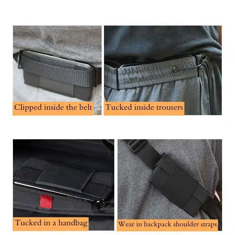 Riñonera táctica EDC mini para móvil, llaves y tarjetas, exterior - imagen 5
