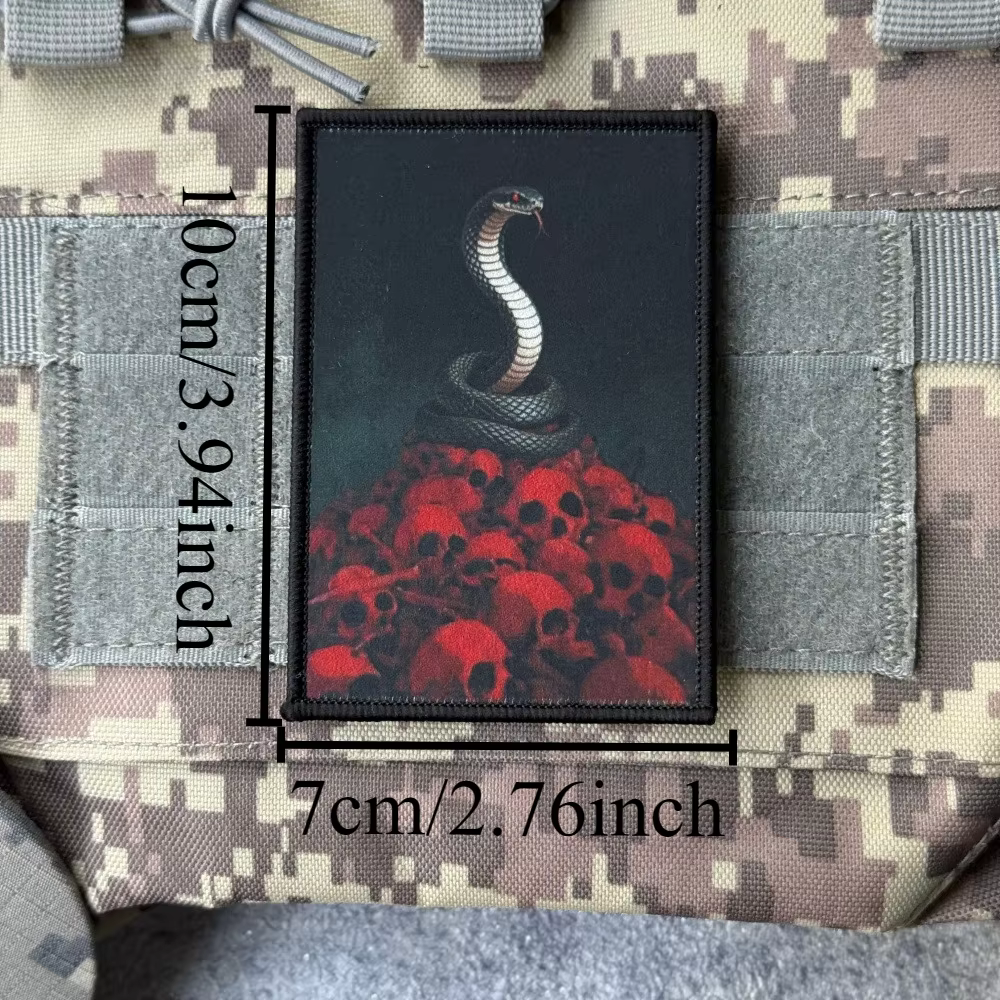 Parche Velcro gancho-bucle estampado animal para táctica y mochila - imagen 5
