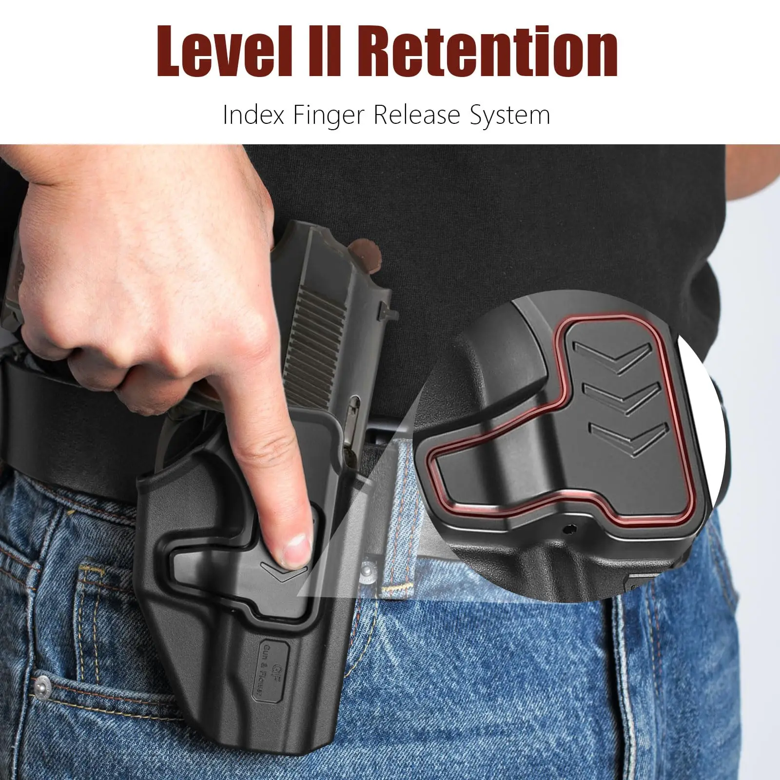 Funda táctica para pistola Makarov PM derecha, liberación rápida - imagen 4