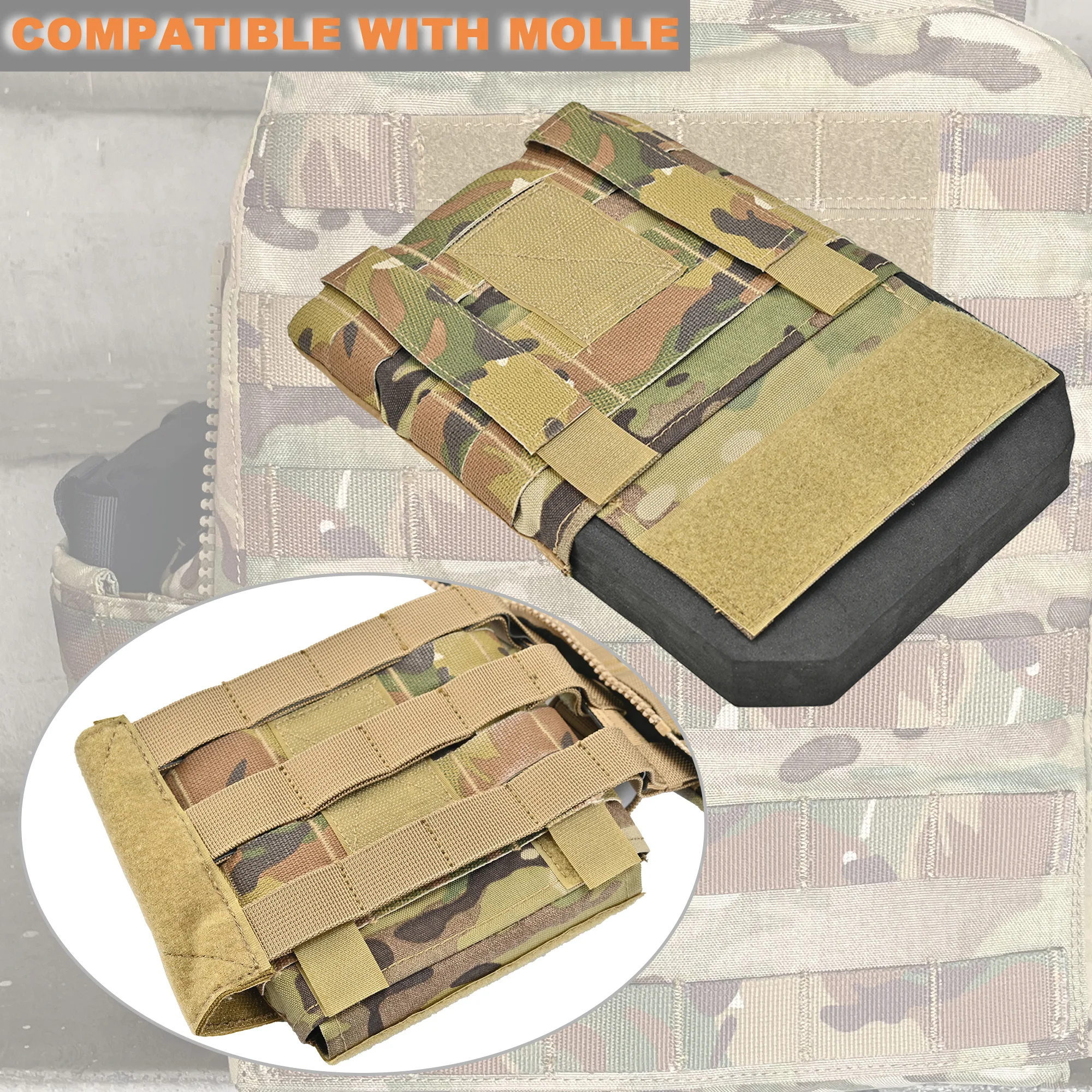 Bolsa portaplacas lateral ultraligera MOLLE para chaleco táctico - imagen 3