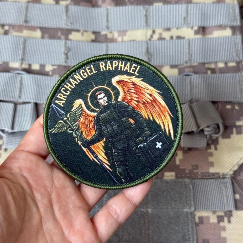 Parche táctico rescate Archangel Raphael, velcro gancho-bucle - imagen 2