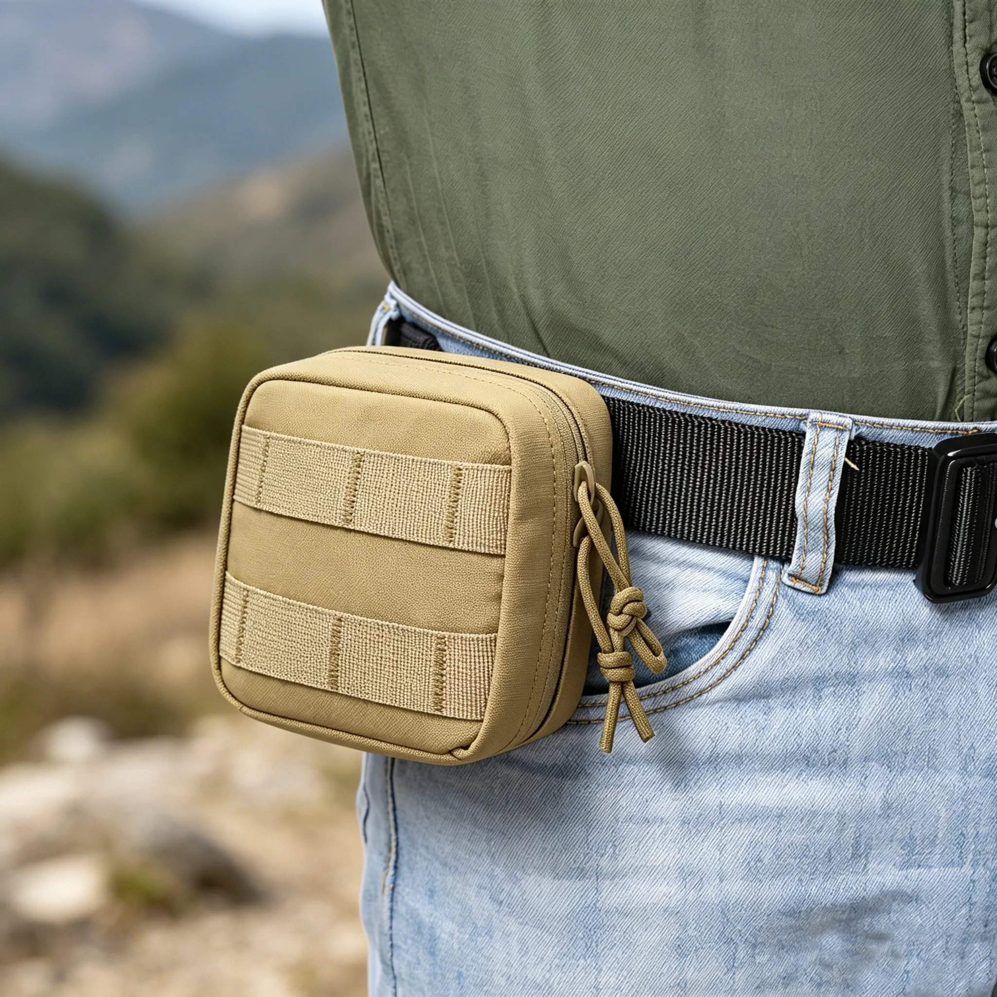 Bolsa táctica MOLLE compacta multiusos EDC para exterior caza - imagen 3