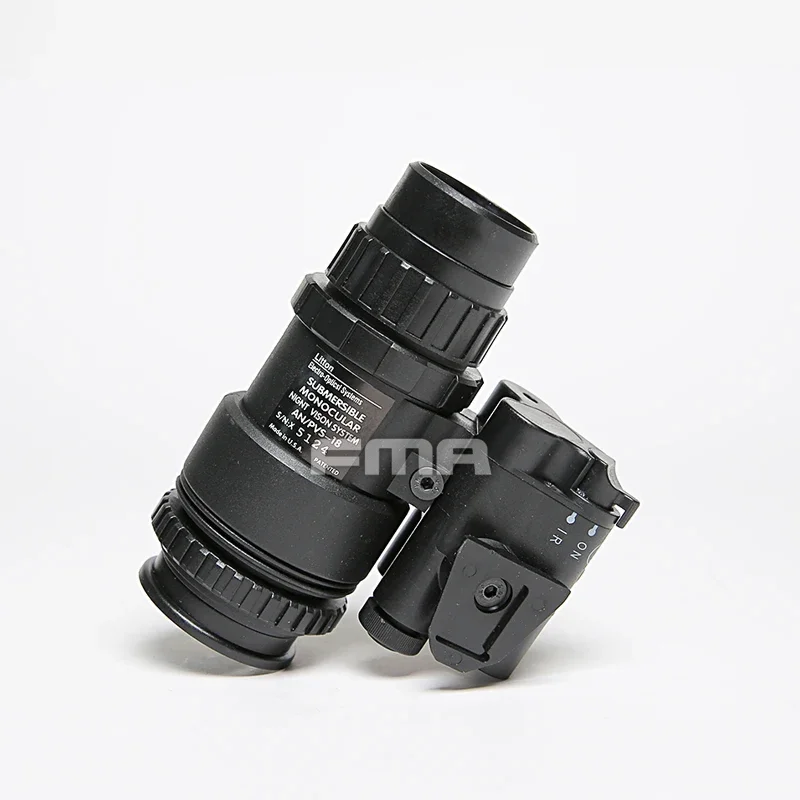 Visor de visión nocturna táctico NVG negro con soporte plástico - imagen 3
