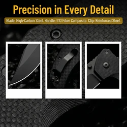 Cuchillo plegable táctico multifunción EDC para al aire libre