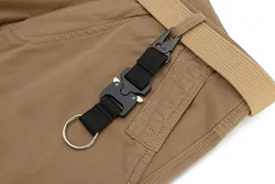 Llavero EDC táctico MOLLE con anillos acero inoxidable y clips HK