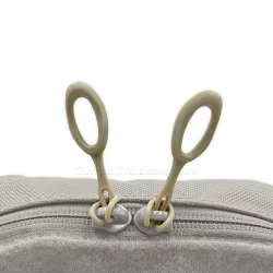 Lengüeta cremallera TPE con cable para chaleco táctico y mochila