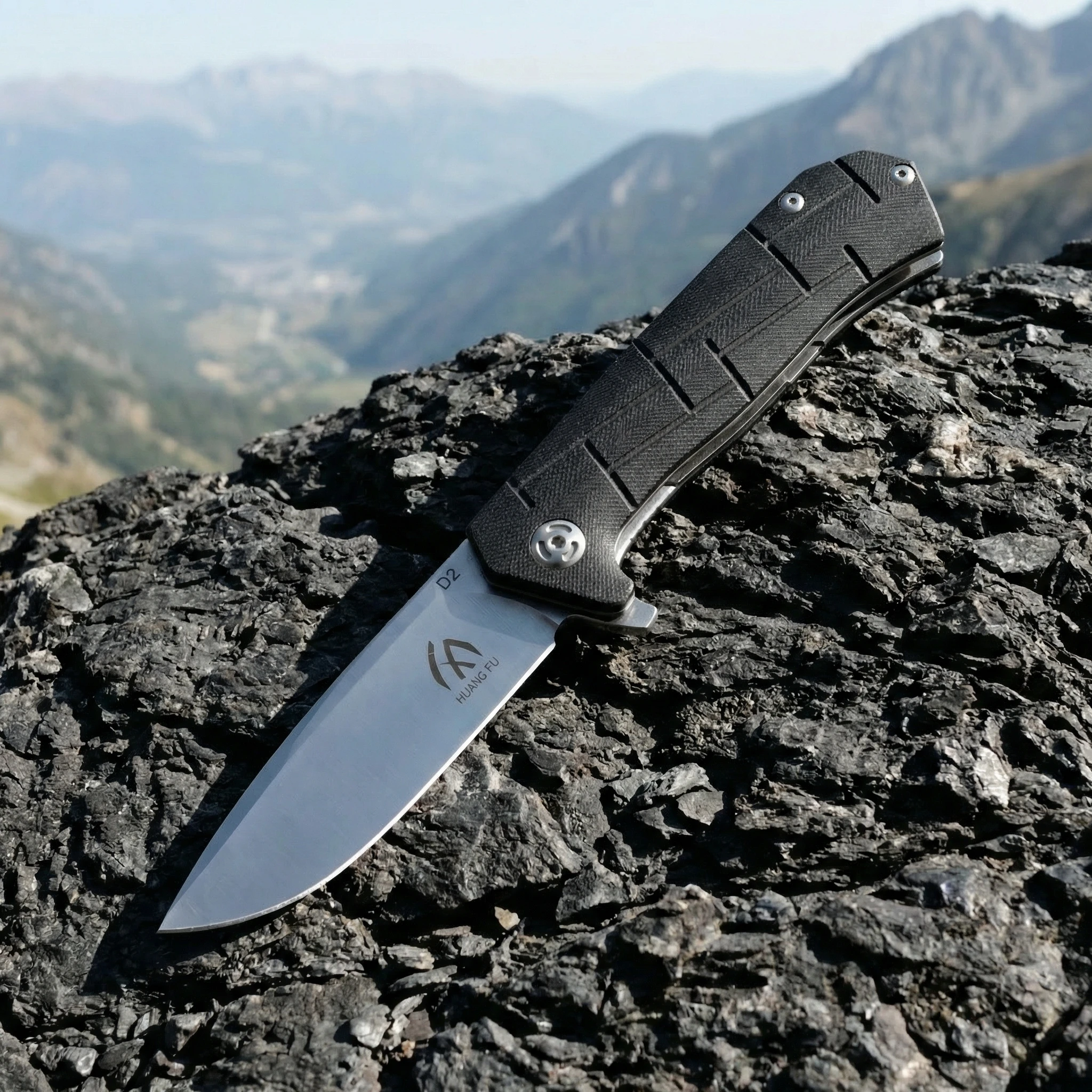 Cuchillo plegable táctico de emergencia para camping y senderismo - imagen 5