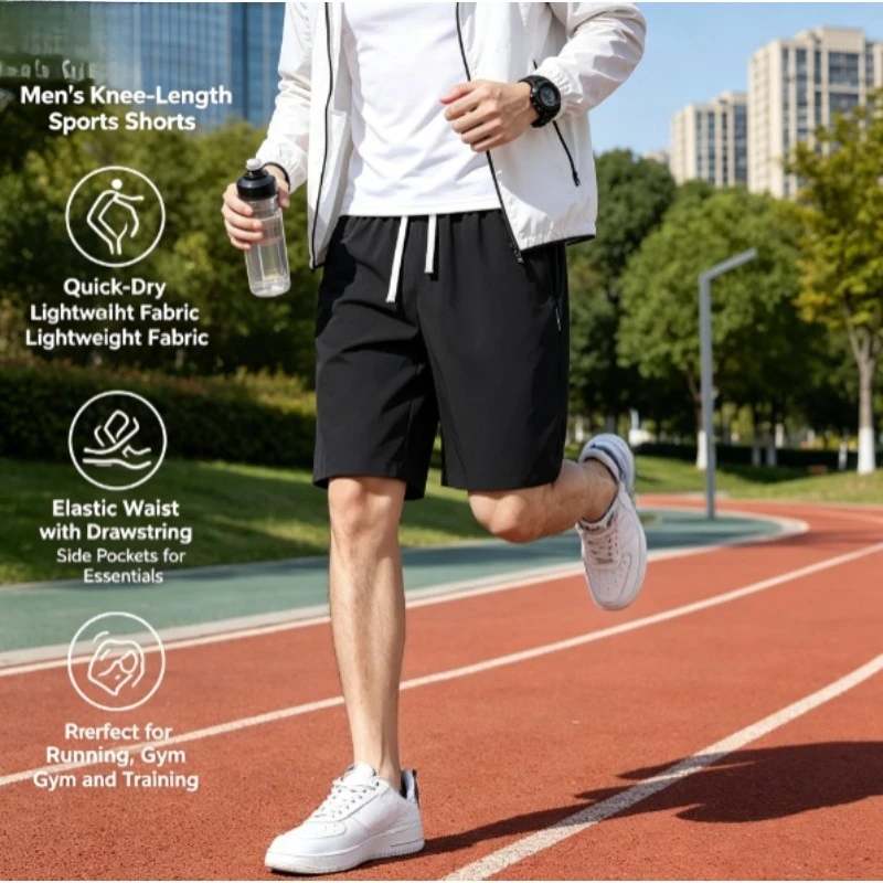 Pantalones cortos de secado rápido outdoor holgados para verano - imagen 5