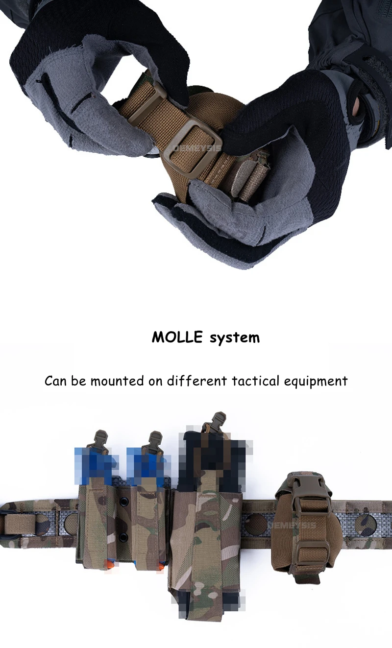 Compact pouch MOLLE side view