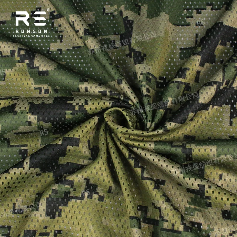 Tela de malla reversible de camuflaje Woodland holandés - imagen 4