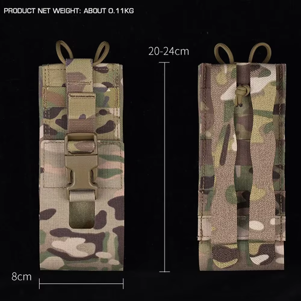 Bolsa porta radio MOLLE liberación rápida walkie-talkie táctico airsoft - imagen 4