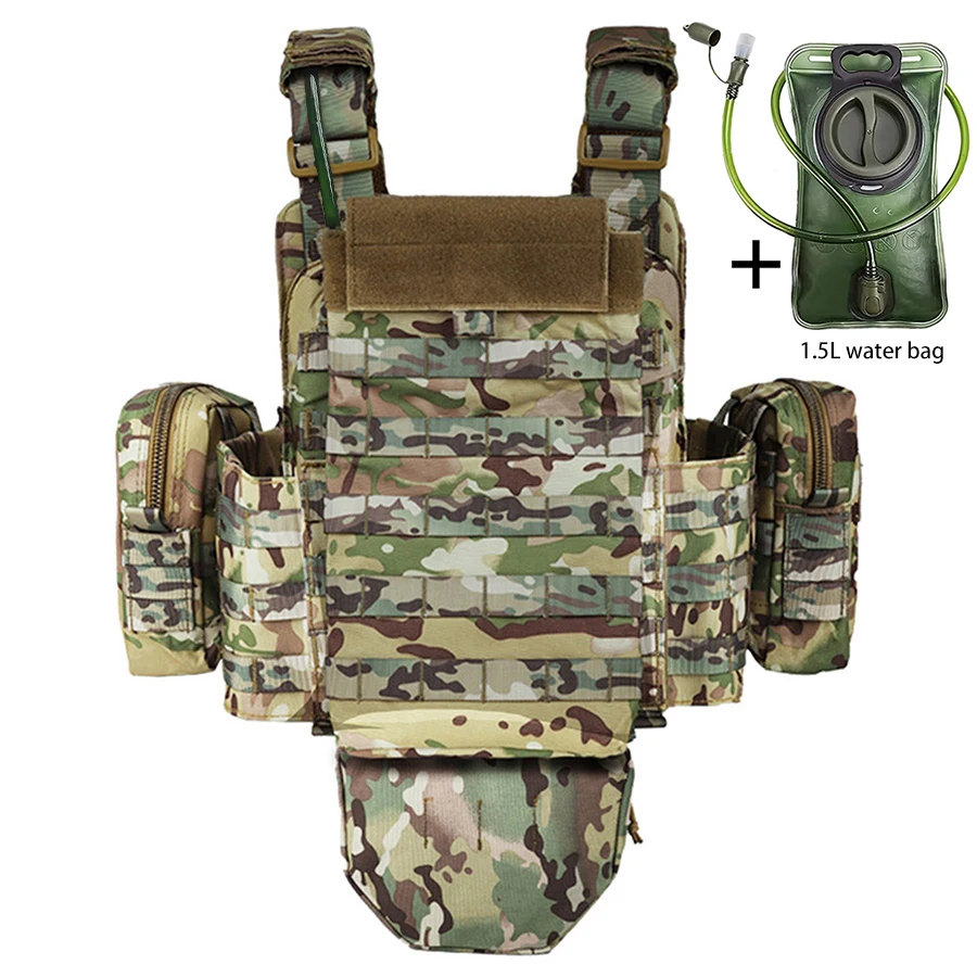 Chaleco táctico exterior con bolsa de agua modular MOLLE para caza - imagen 3