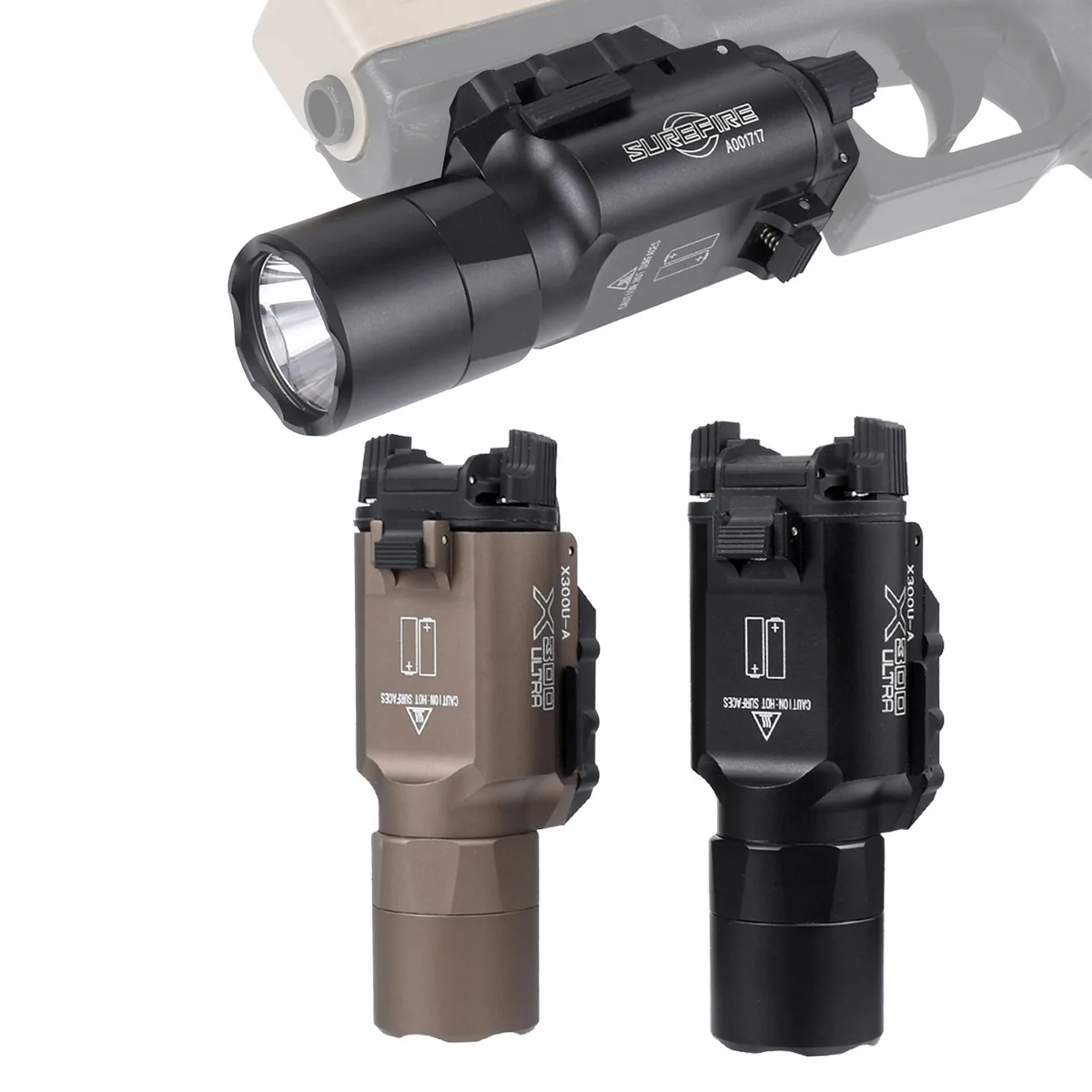 SureFire X300 Linterna táctica LED para rail Picatinny y Glock - imagen 4