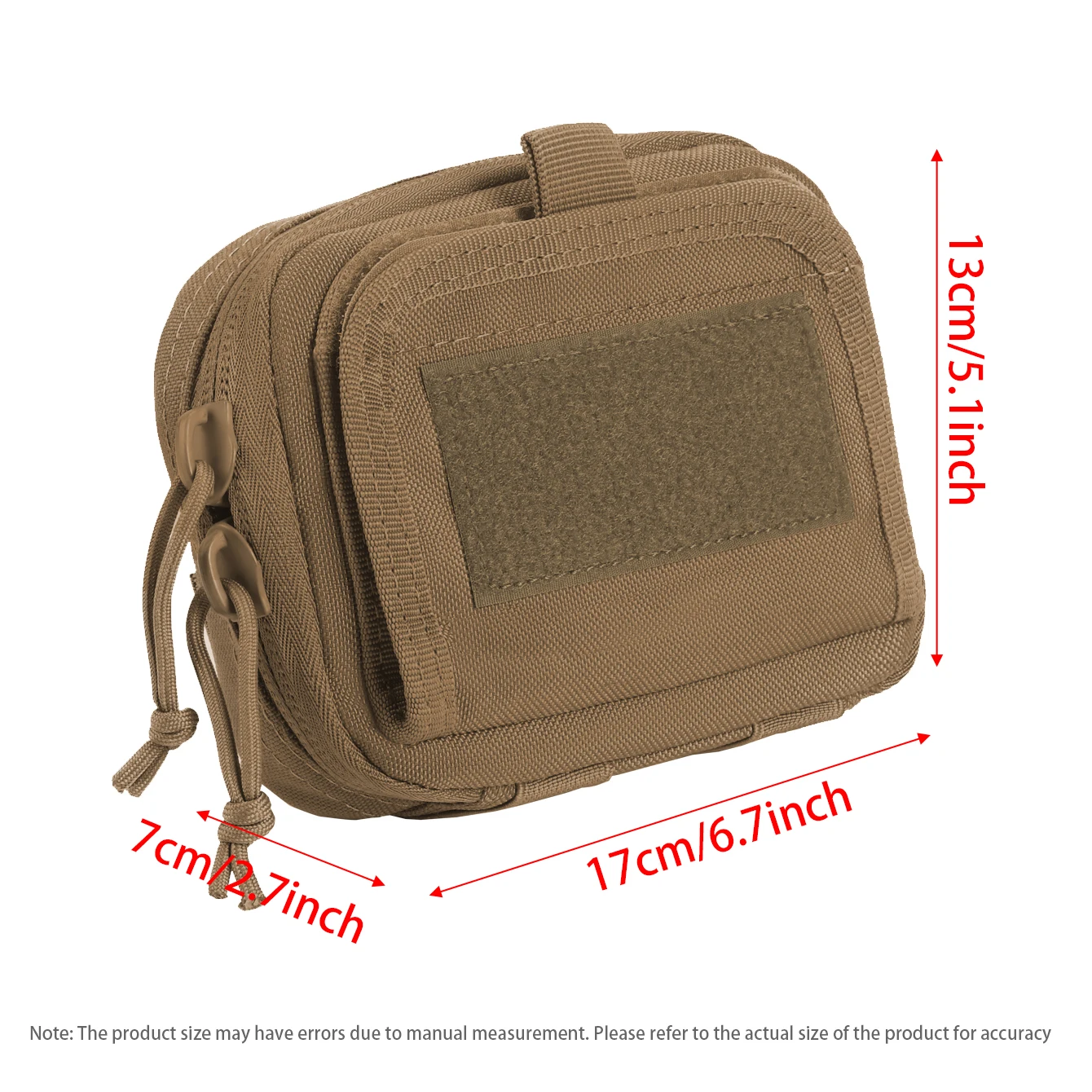 Bolsa táctica compacta con goma elástica interior para senderismo - imagen 2