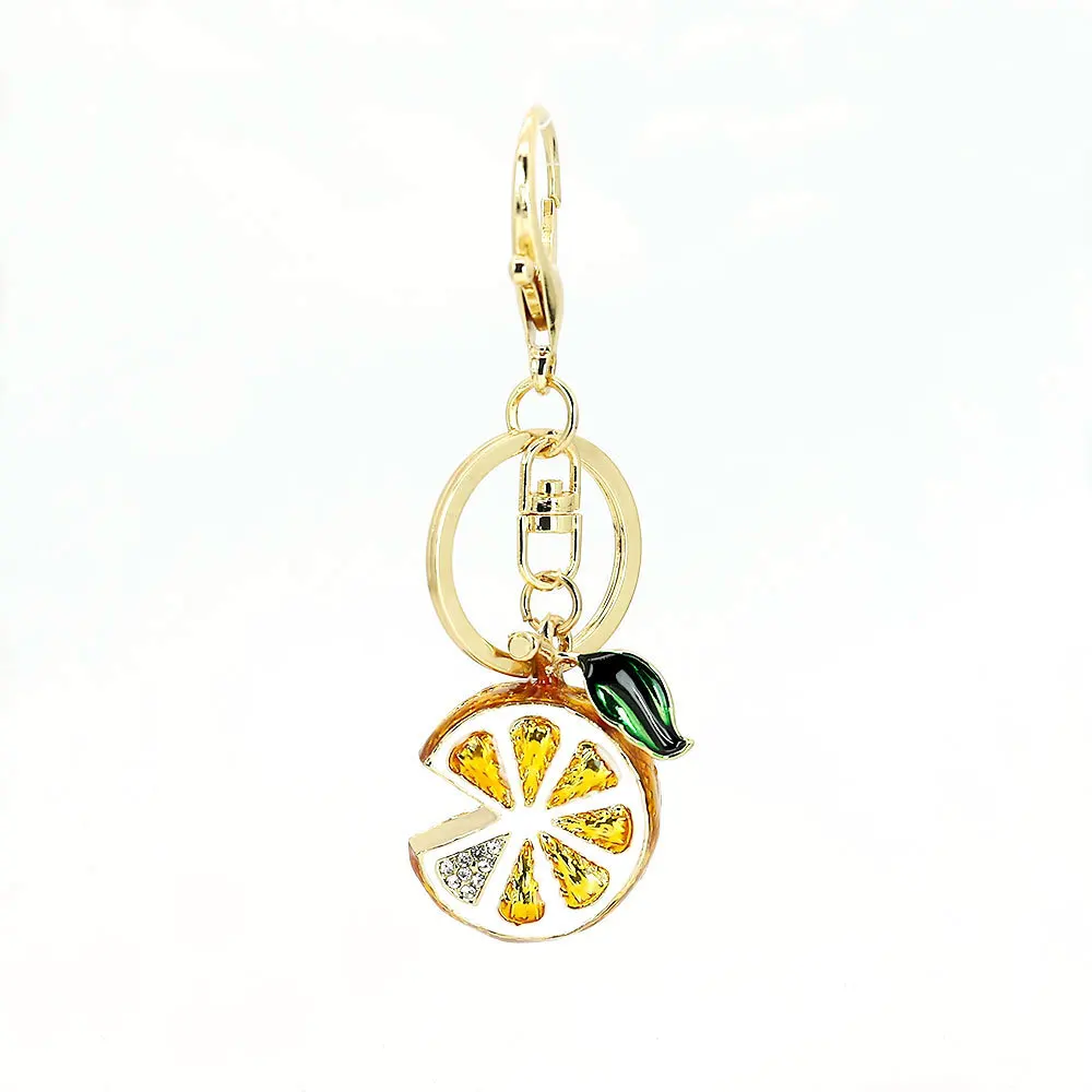 Llavero limón con diamantes de imitación para coche y bolso - imagen 5