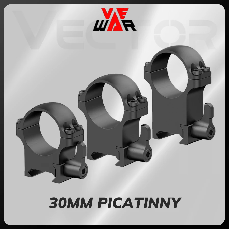 Vector Optics Anillas 30mm – Perfil bajo, medio, alto para Picatinny