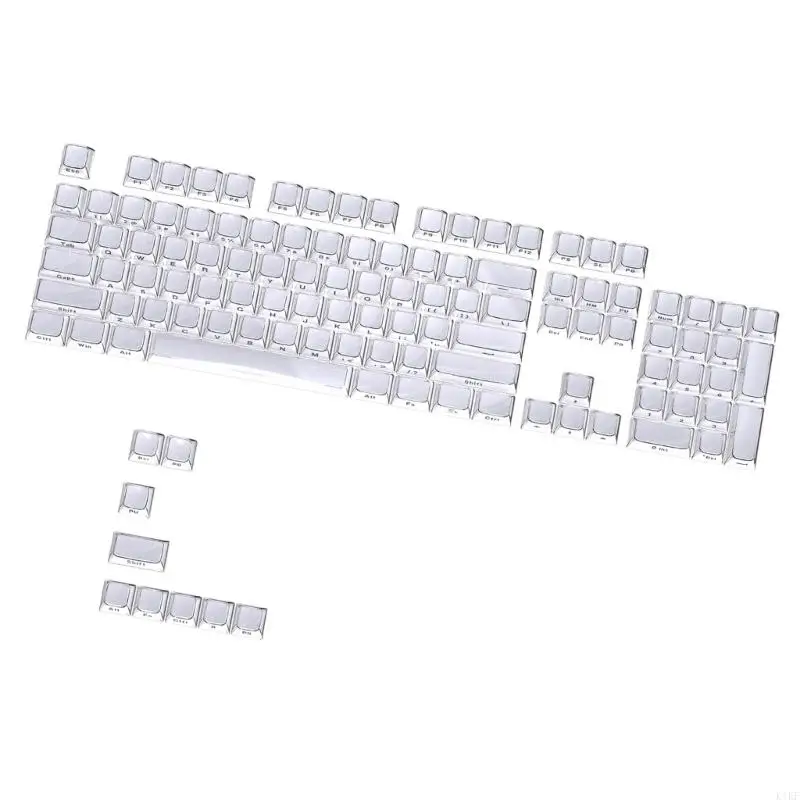 Teclas blancas para teclado mecánico retroiluminación RGB con cristal