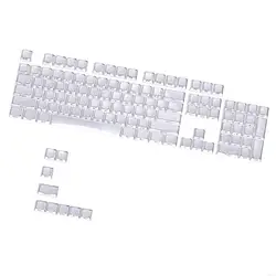 Teclas blancas para teclado mecánico retroiluminación RGB con cristal