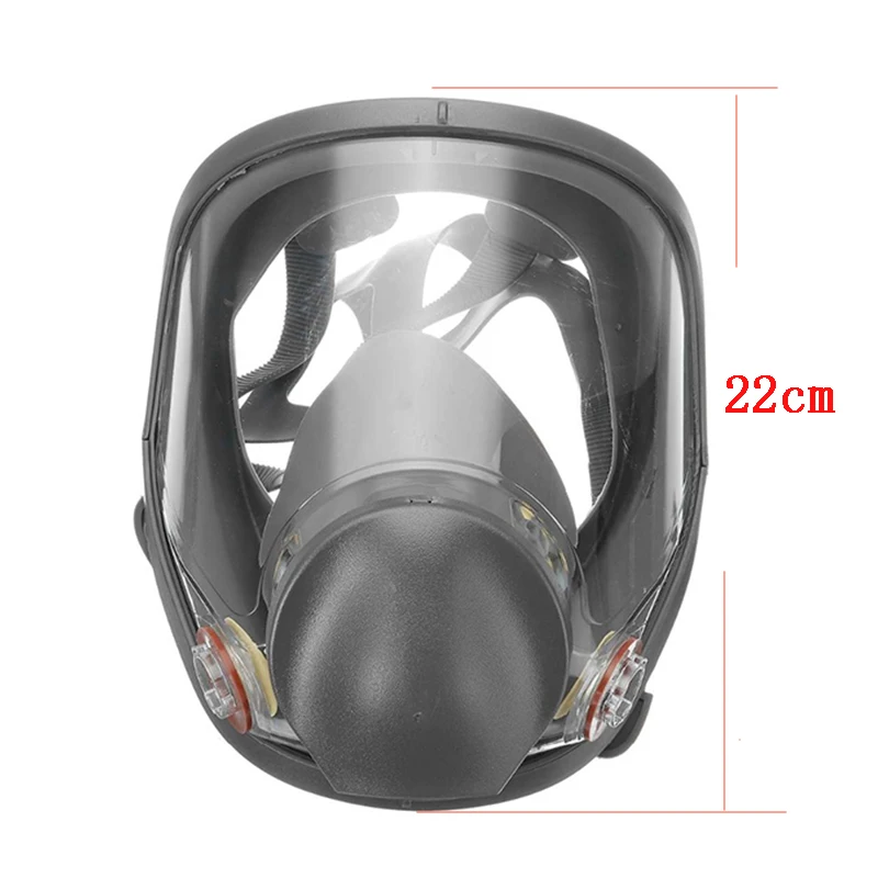 6800 Mascarilla facial completa anti niebla polvo gas para fumigacion - imagen 3