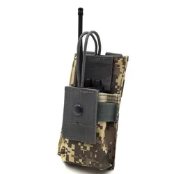 Bolsa táctica MOLLE de nailon impermeable para radio portátil