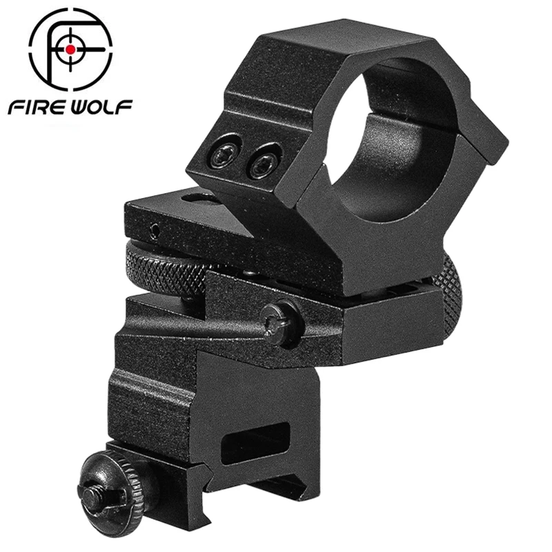 Soporte Picatinny con anillos 1 pulgada – Montaje alto para mira táctica y linterna
