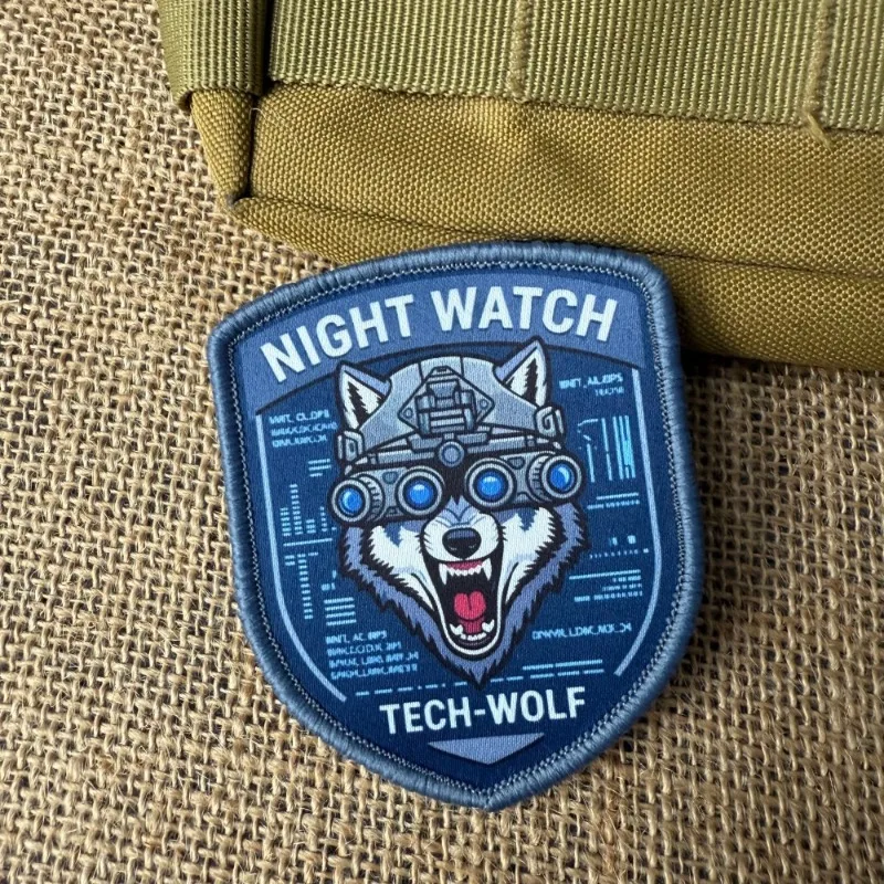 Detalle del diseño del parche táctico Night Watch