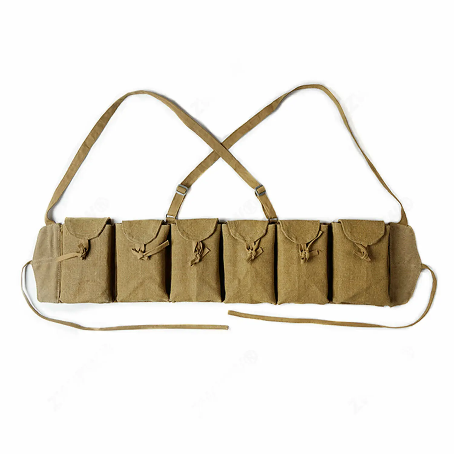 Bolsa de pecho táctica de lona para equipo de combate con bolsillos - imagen 2