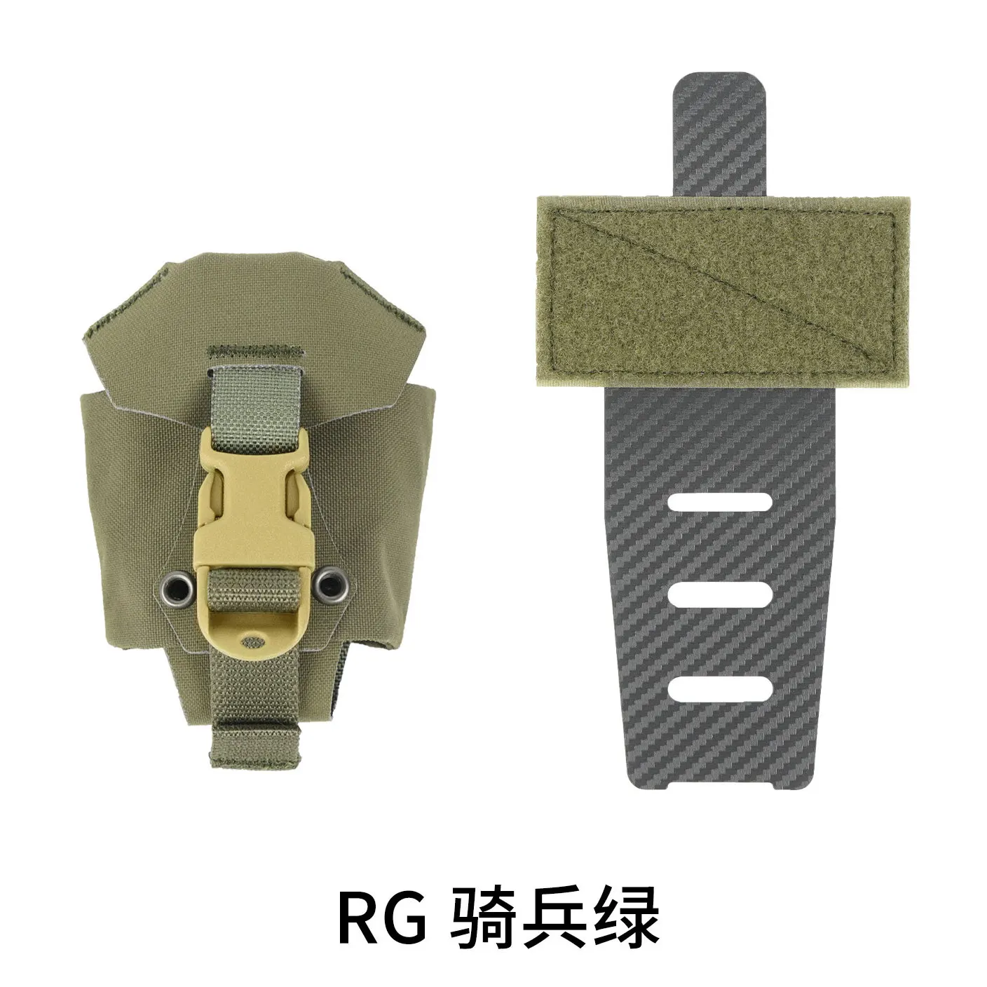 Frag bolsa táctica para granada con soporte MOLLE y placa en T - imagen 5