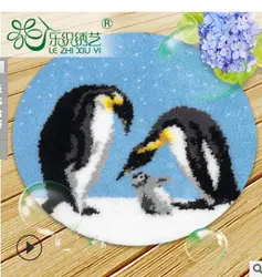 Kit bordado alfombra Smyrna con gancho pestillo animales dibujos